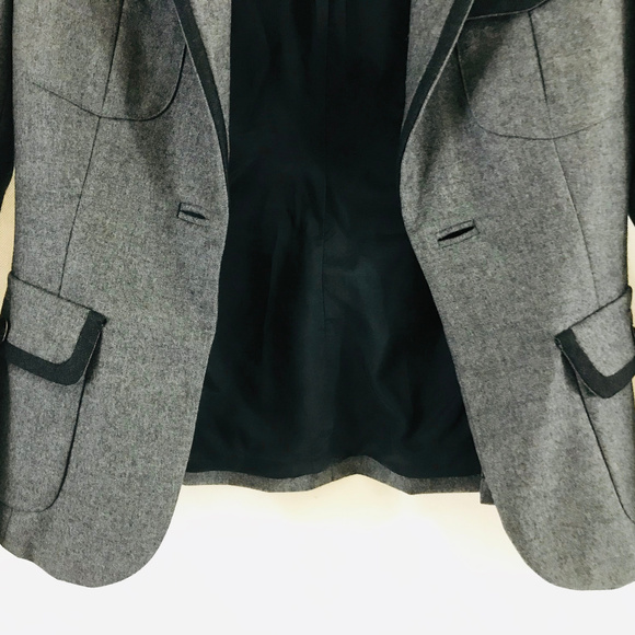 Gray Rag & Bone Work Blazer 100% Wool- Size 4 - Picture 7 of 13